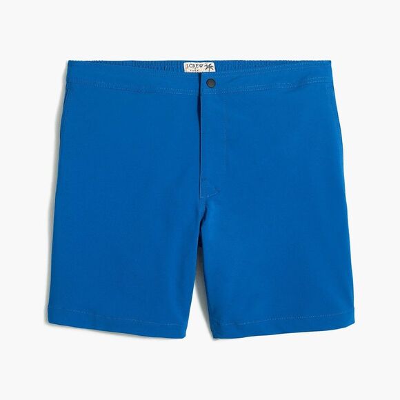 J. Crew Pool Shorts Mens M Royal Blue 7" - Picture 1 of 6